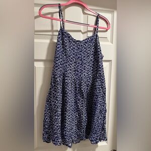 Blue and White Spaghetti Strap Sundress from Express/ Size Large